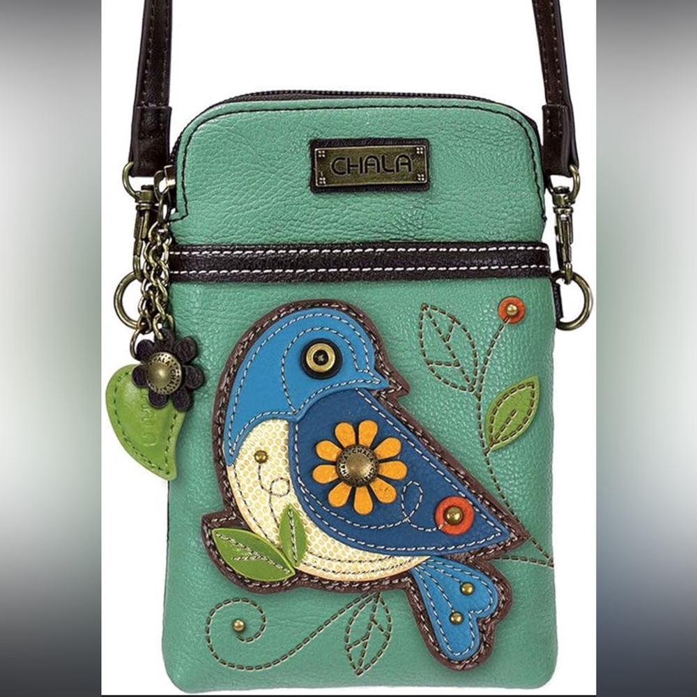 NWT Chala Crossbody  Cell Phone Handbag - Convertible Strap - Vegan Leather - Picture 5 of 12